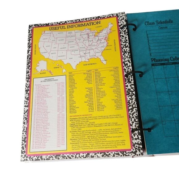 Vintage Mead Data Center Binder 29020 90s Y2K Red White Black - Picture 10 of 12